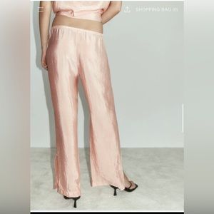 New with Tangs - Satin Effect Full Leg Pants